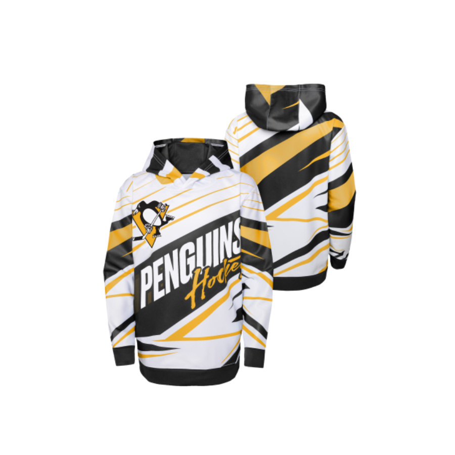NHL ADEPT QUARTERBACK PULLOVER SUBLIMATED HOODIE PITTSBURGH PENGUINS DETSKÁ MIKINA